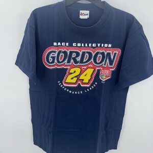 Vintage Jeff Gordon 24 Shirt‎ Medium Blue NASCAR Racing Chase Authentics 2005